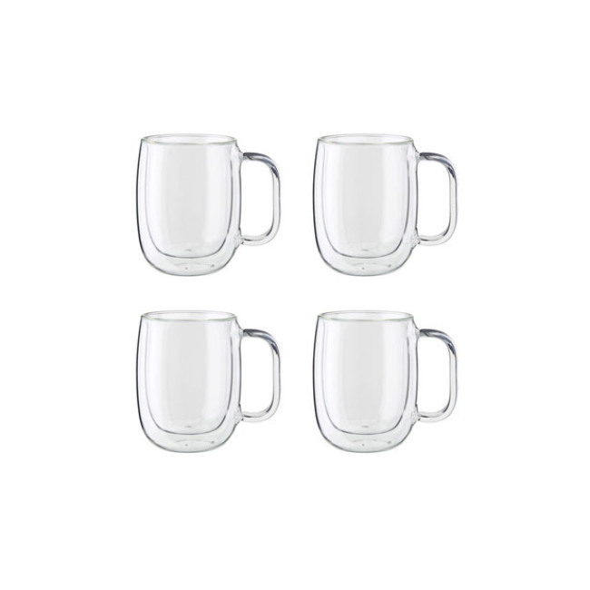 Zwilling J.A. Henckels Sorrento Plus Double-Wall Espresso Glasses, 2.7 oz Capacity