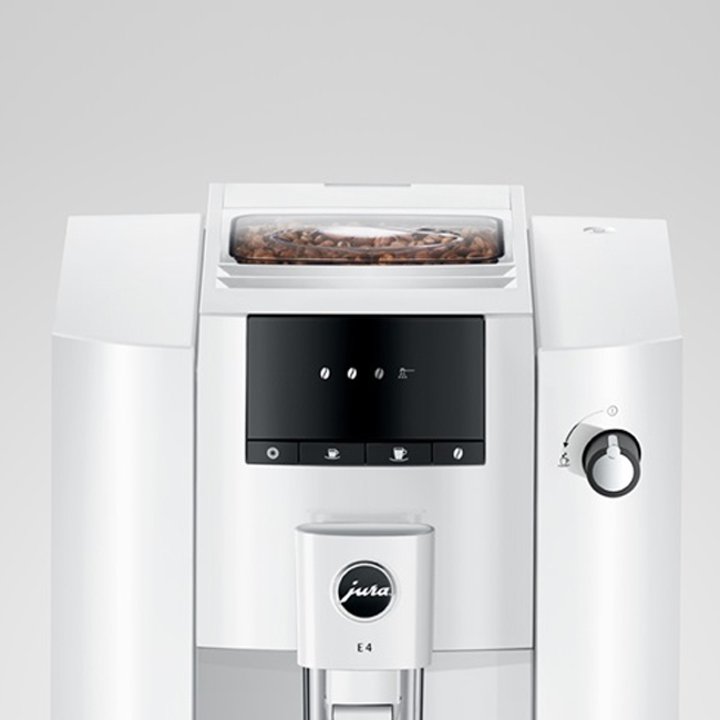 Jura E4 Automatic Coffee Center - Piano White | Controls