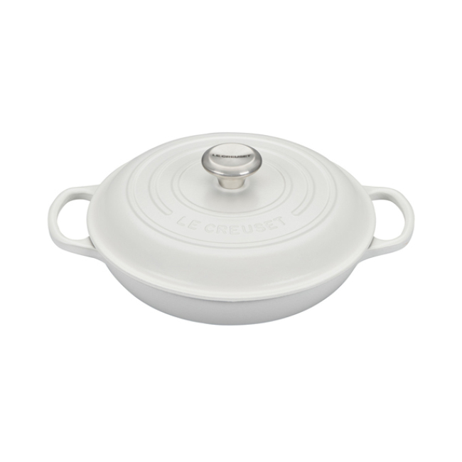 Le Creuset 2.25 Qt Braiser | White