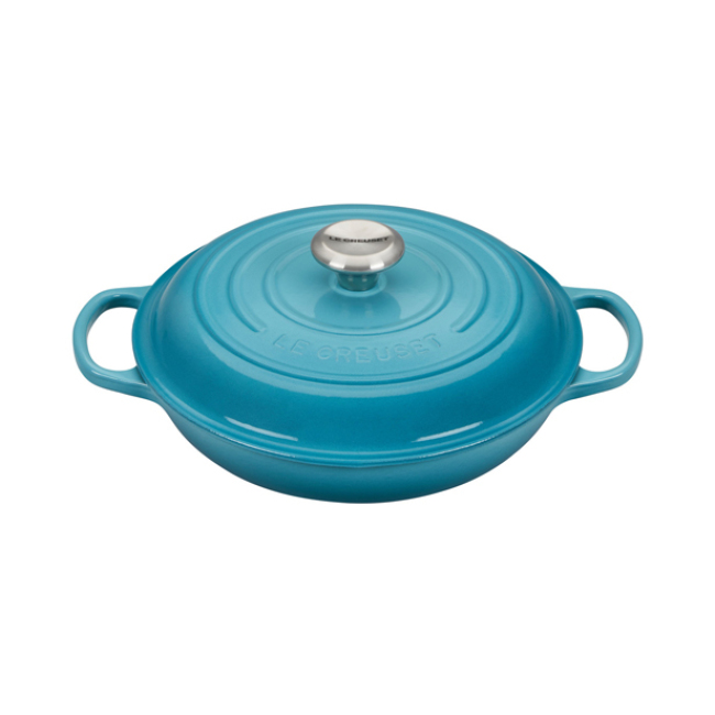 Le Creuset 2.25 Qt Braiser | Caribbean Blue