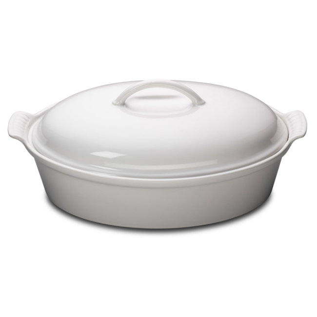 Le Creuset Heritage 4 Qt. Covered Casserole - White