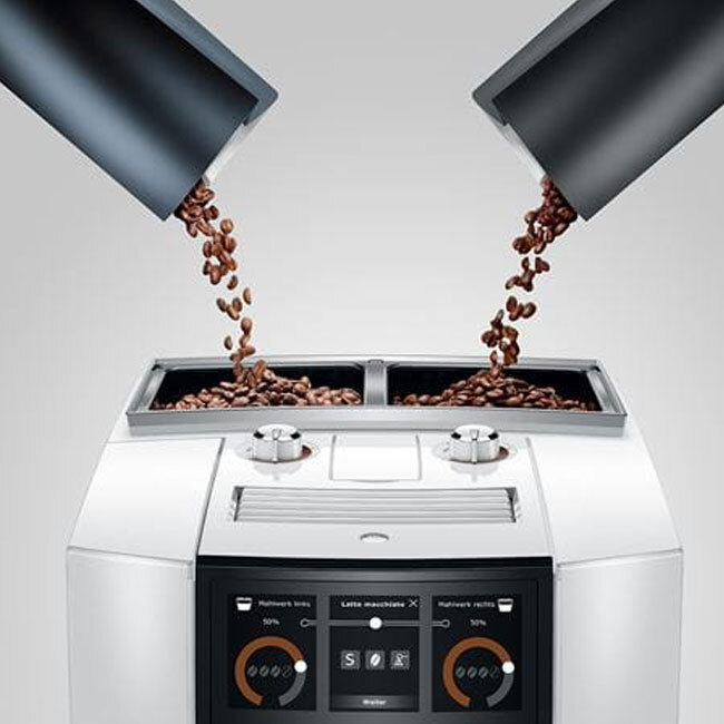 Jura J8 twin Automatic Coffee Center | Diamond White