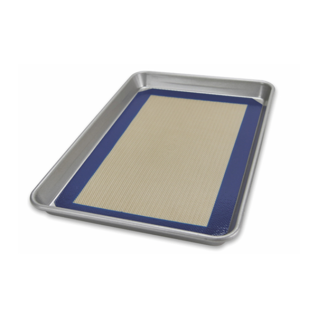 Product USA Pan Commercial Half Sheet Pan with Silicone Baking Mat Set