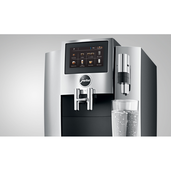 Jura S8 Automatic Coffee Center - Chrome - Hot Water