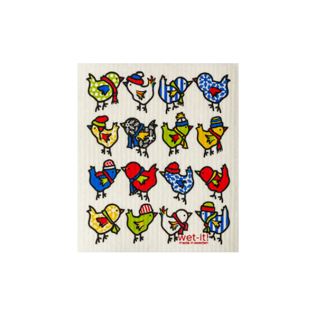 Product Wet-It! Winter Little Chicks Swedish Dishcloth