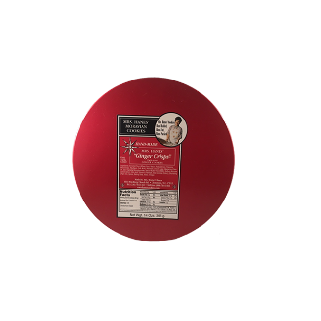 Product Mrs. Hanes Ginger Crisps Moravian Cookie Tin