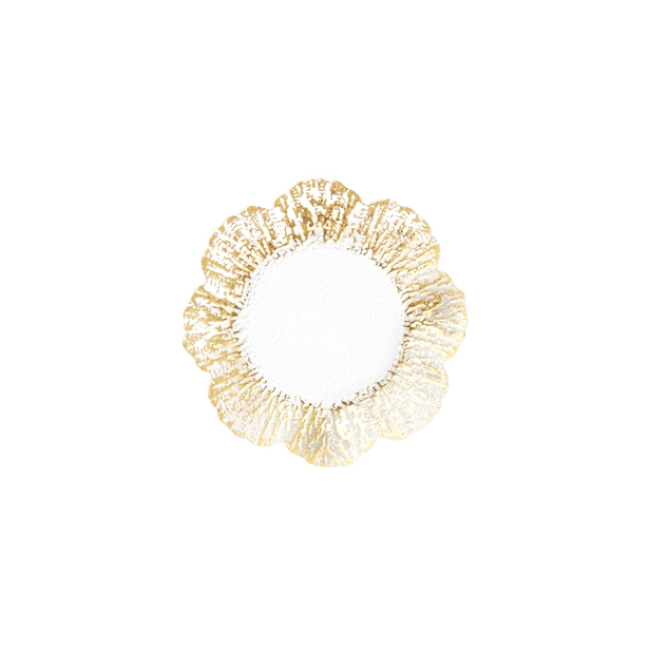 Product Vietri Rufolo Glass Gold Canapé Plate