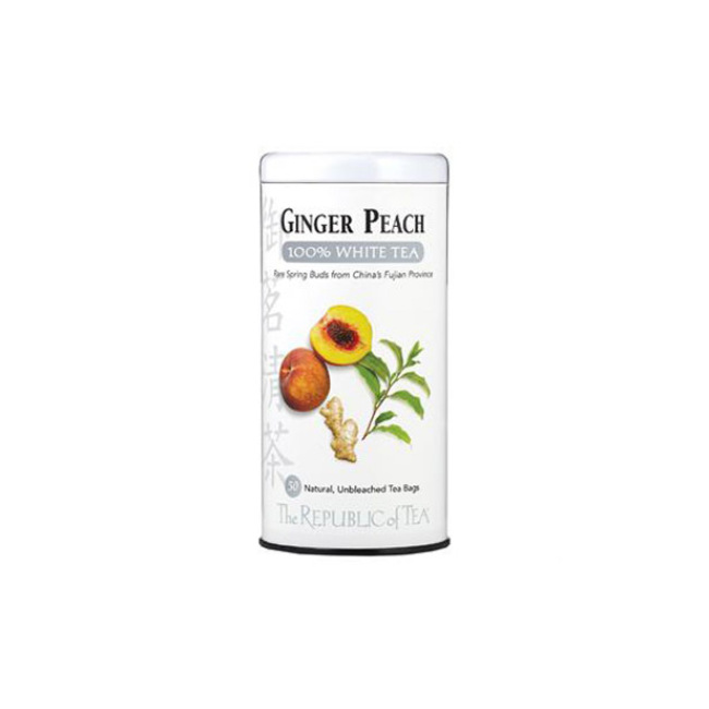 Product The Republic of Tea Ginger Peach 100% White Tea Bags