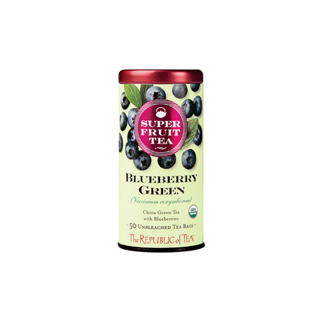 The Republic of Tea Organic Blueberry Green Superfruit Tea Bags