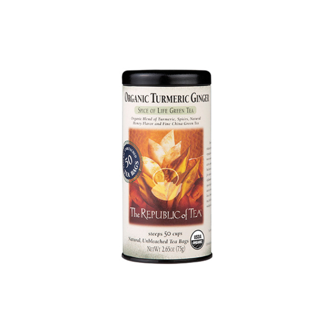 The Republic of Tea Organic Turmeric Ginger Green Tea Bags