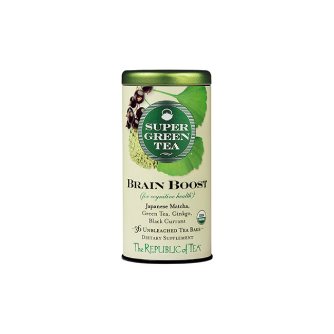 Product The Republic of Tea Organic Brain Boost SuperGreen Tea Bags