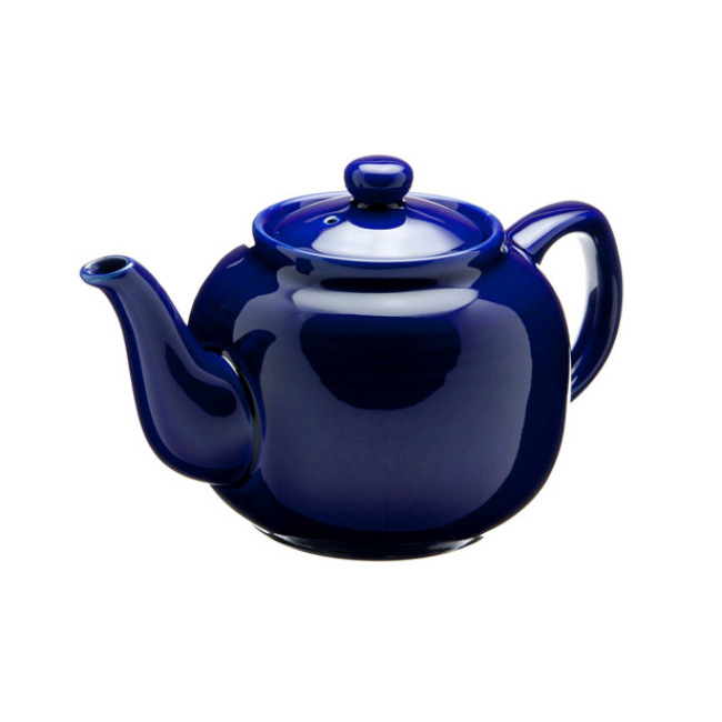 Black Classic 6 Cup Ceramic Teapot