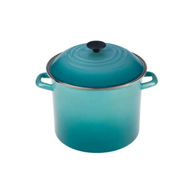 Chantal 10 in. Round Cast-Iron Skillet Sea Blue