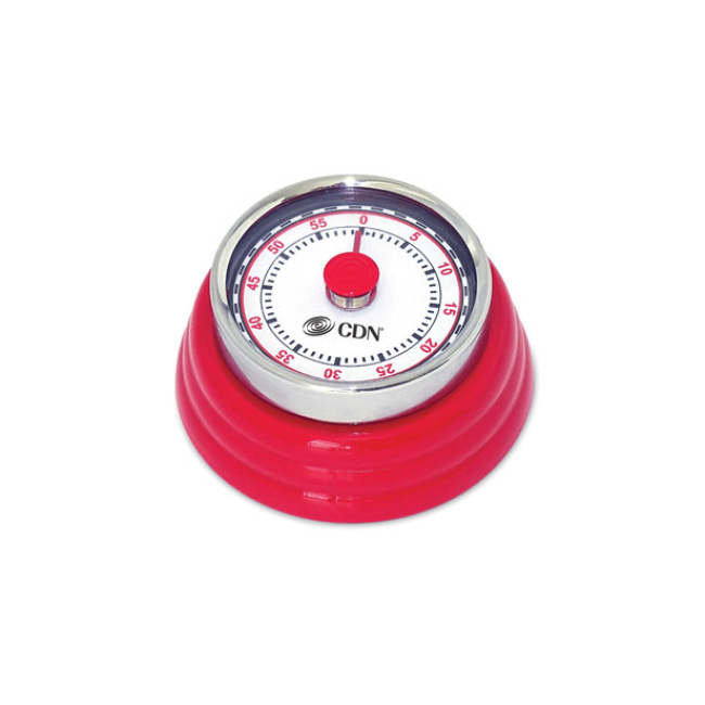 CDN Compact Mechanical Timer - Red