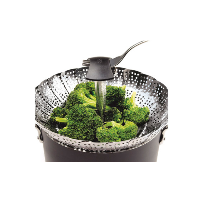  OXO Good Grips Stainless Steel Steamer With Extendable Handle:  Vegetable Steamer: Home & Kitchen