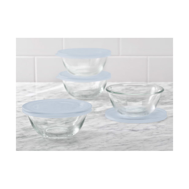 OXO Good Grips 8-Piece Glass Prep Bowl Set, 295 Milliliters