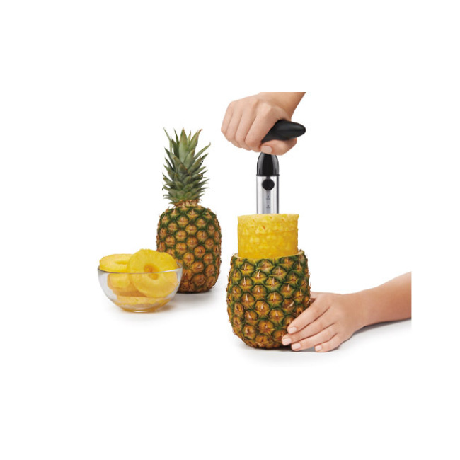 Vacu VIN Pineapple Slicer - with Black Handle - Quick and Easy