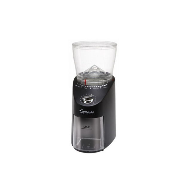 Capresso Infinity Plus Conical Burr Grinder, Black