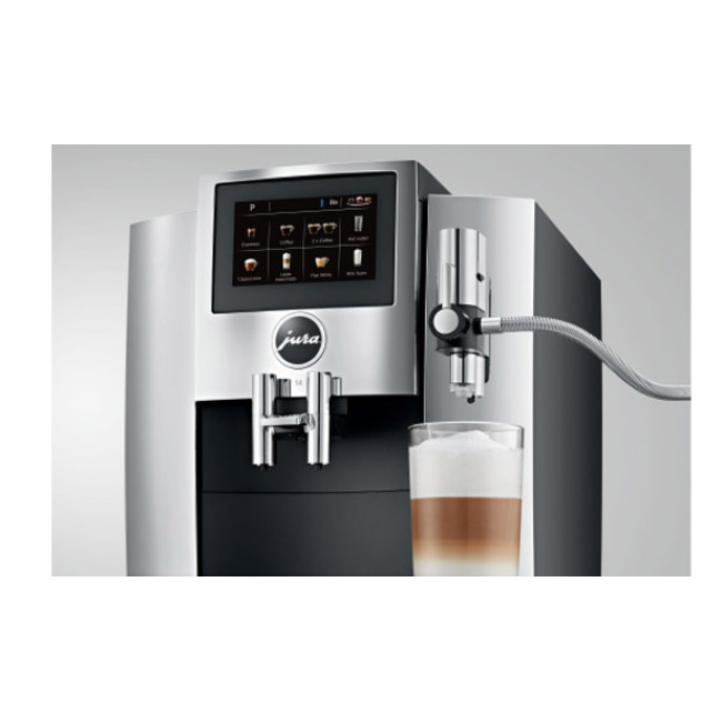 Jura S8 Automatic Coffee Center - Chrome - Frothing