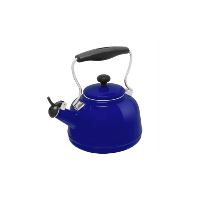 Chantal 1.7 qt Enamel-on-Steel Vintage Teakettle - Aqua