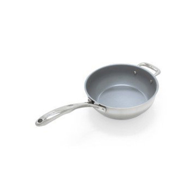 Chantal Induction 21 Steel 3 Qt. 10 In. Chef's Pan with Ceramic Coating