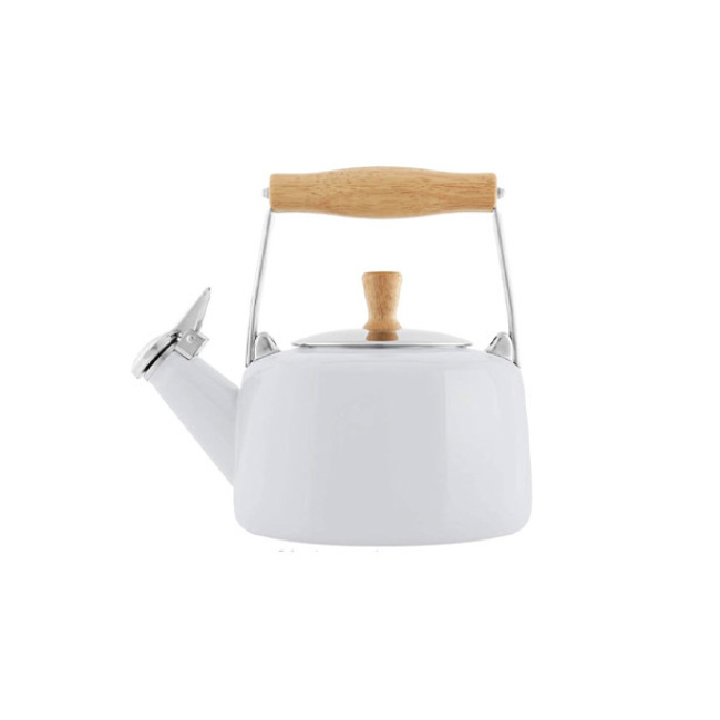 Chantal Enamel-on-Steel Sven Teakettle in White