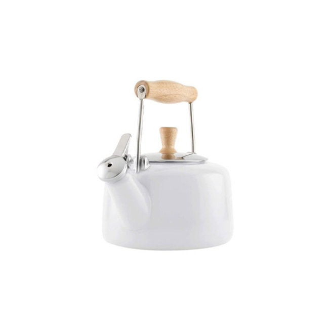 Chantal Enamel-on-Steel Sven Teakettle in White 1