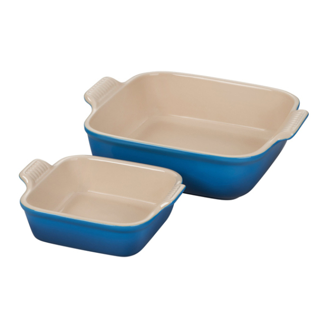 Le Creuset Square Baking Dishes | Set of 2 | Marseille Blue