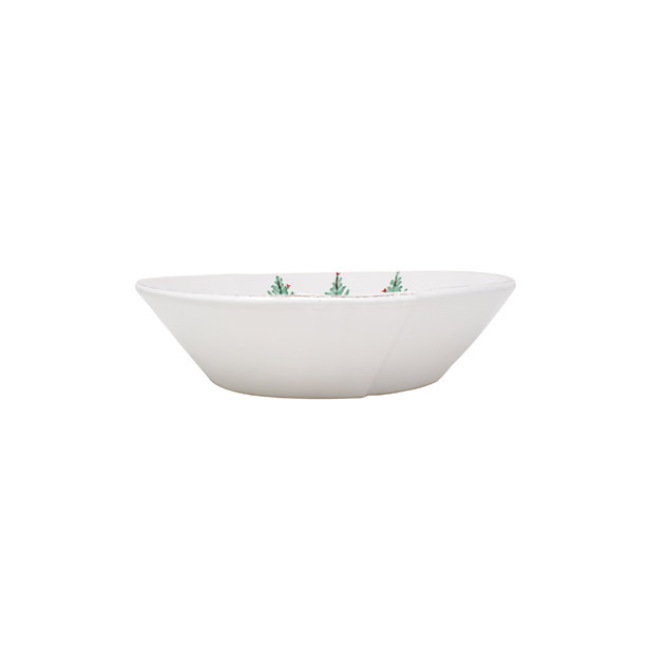 Vietri Lastra Holiday Large Shallow Serving Bowl