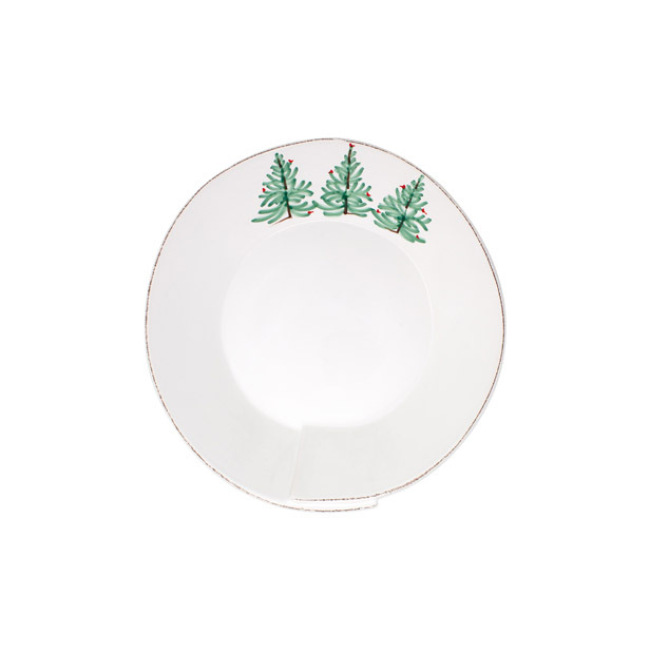 Vietri Lastra Holiday Large Shallow Serving Bowl 1