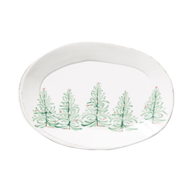 Product Vietri Lastra Holiday Large Oval Platter