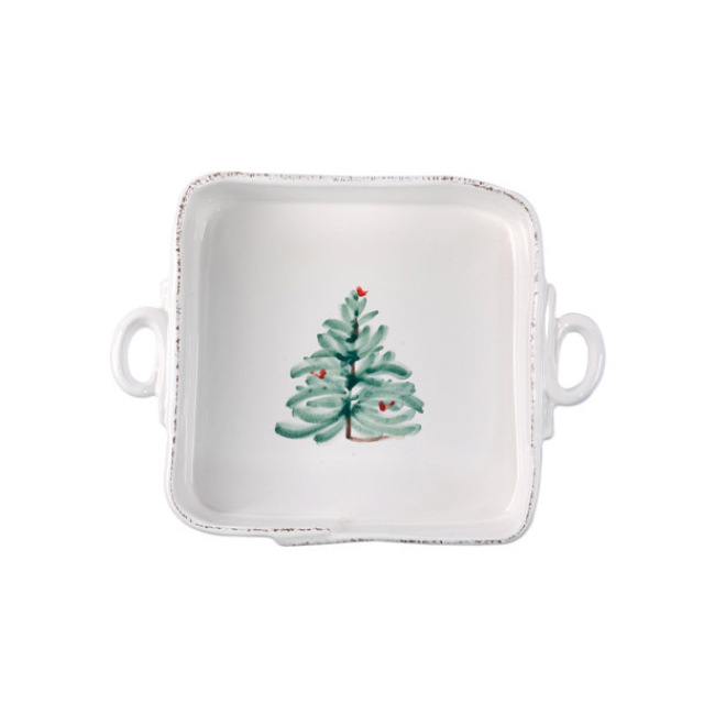 Product Vietri Lastra Holiday Square Baker