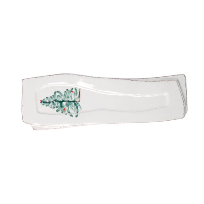 Vietri Lastra Holiday Spoon Rest 1