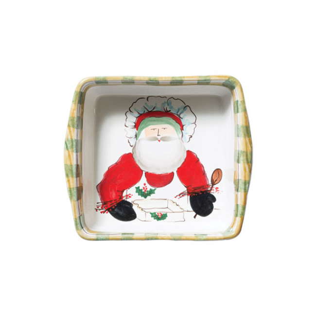 Product Vietri Old St. Nick Square Baker w/Chef