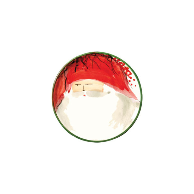 Product Vietri Old St. Nick Canapé Plate - Red Hat