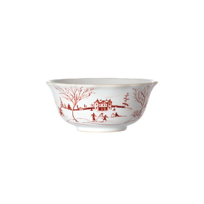 Product Juliska Country Estate Winter Frolic Ruby Cereal/Ice Cream Bowl