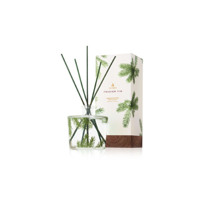THYMES Frasier Fir Reed Diffuser, Pine Needle Design