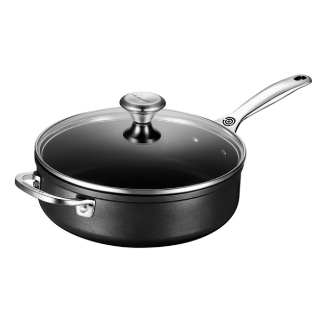 Swiss Diamond Hard Anodised 2 qt Nonstick Saucepan w/Glass Lid - Induction