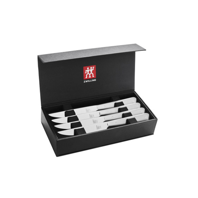 Zwilling J.A. Henckels 4-Pc Stainless Steel Serrated Steak Knife Set -  Fante's Kitchen Shop - Since 1906