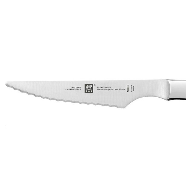 ZWILLING 4-pc Stainless Steel Serrated Steak Knife Set - Stainless Steel -  Bed Bath & Beyond - 24226272