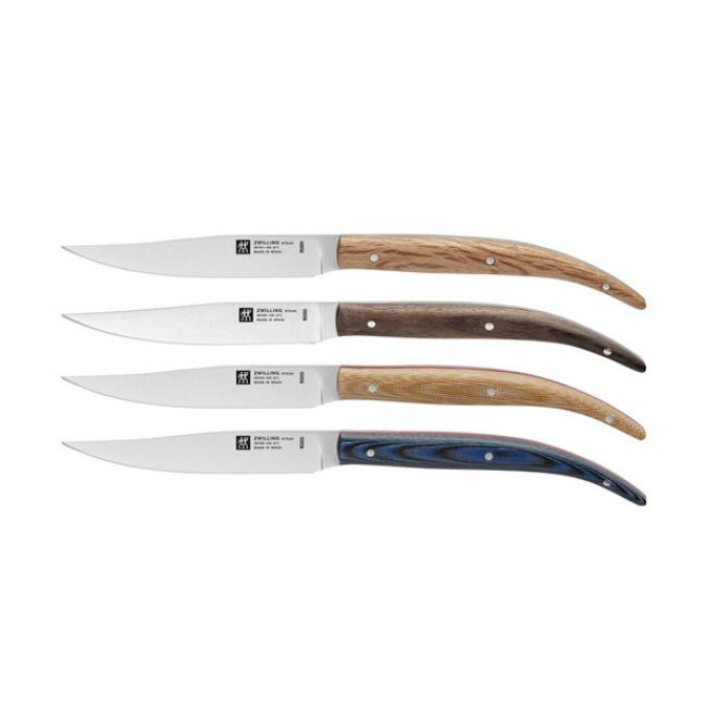 ZWILLING Steak Sets 4-pc, Stainless Steel Serrated Steak Knife Set