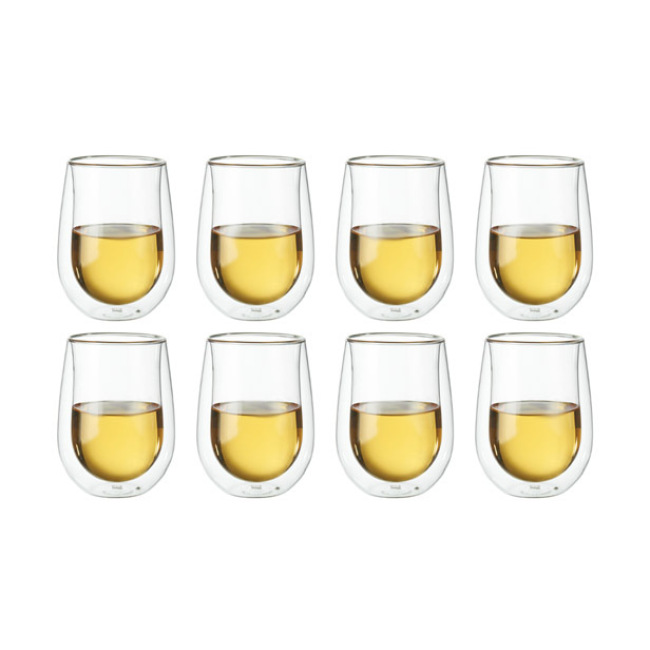 Product Zwilling Sorrento Bar, Double-Wall Stemless White Wine Glasses, Set of 8