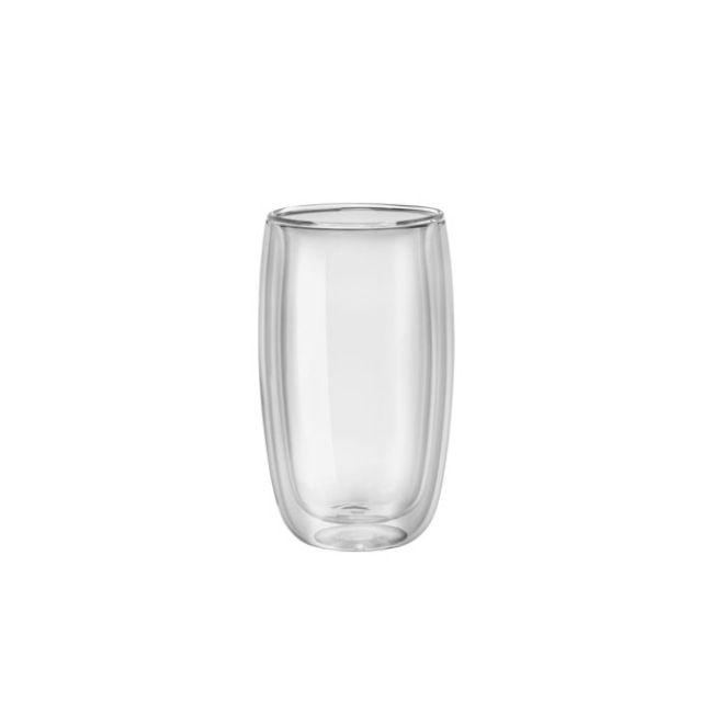 Zwilling J A Henckels Sorrento, Double-Wall 11.8 oz. Glass Latte Cups, Set of 2 1