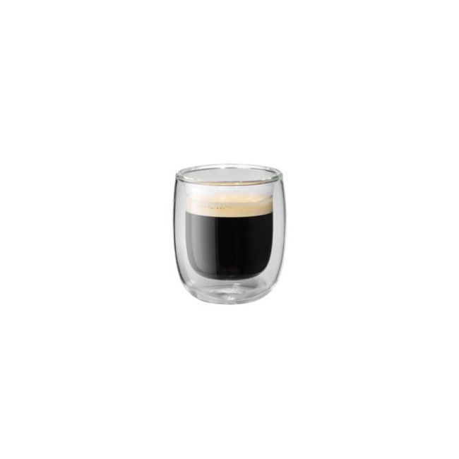 Zwilling J A Henckels Sorrento, Double-Wall 2.7 oz. Glass Espresso Cups, Set of 2