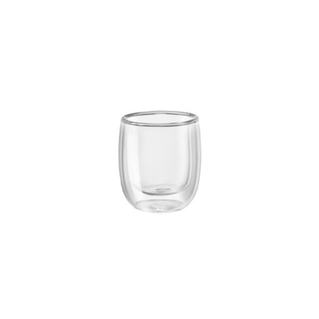 Zwilling Sorrento Plus Double Wall Glassware 2-pc Espresso Glass Mug Set, Wall