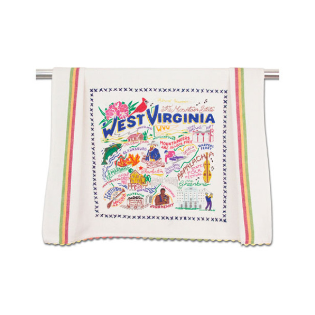 Catstudio State of West Virginia Dish Towel