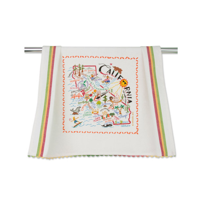 Catstudio State of California Dish Towel