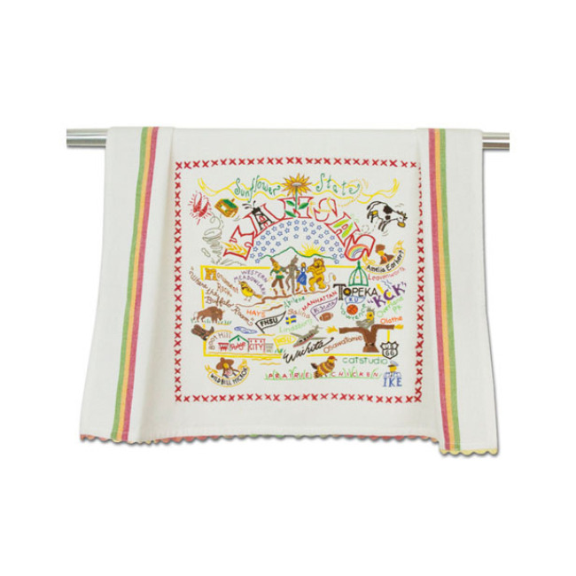 Product Catstudio State of Kansas Dish Towel