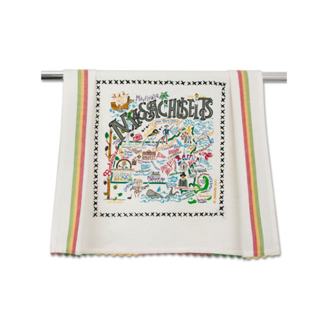 Product Catstudio State of Massachusetts Dish Towel