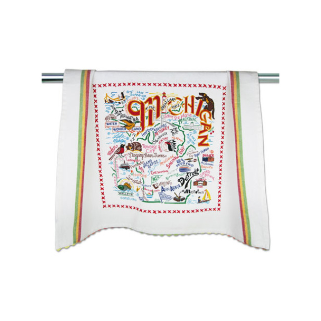 Catstudio State of Michigan Dish Towel	